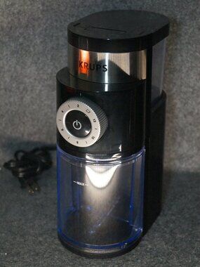 Krups GX550 Black Electric Burr Coffee Grinder Precise Grind Preowned